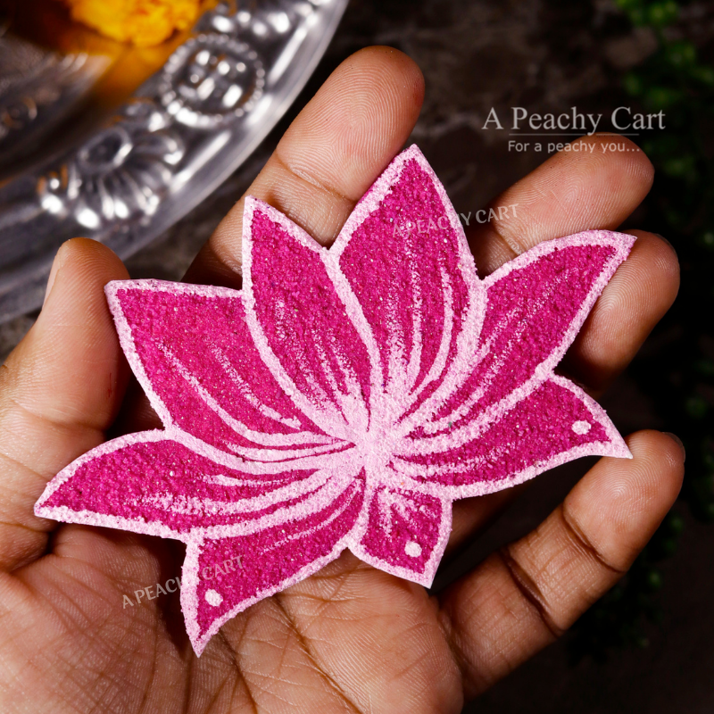 Pink Padma Ready Rangoli (Set of 2)