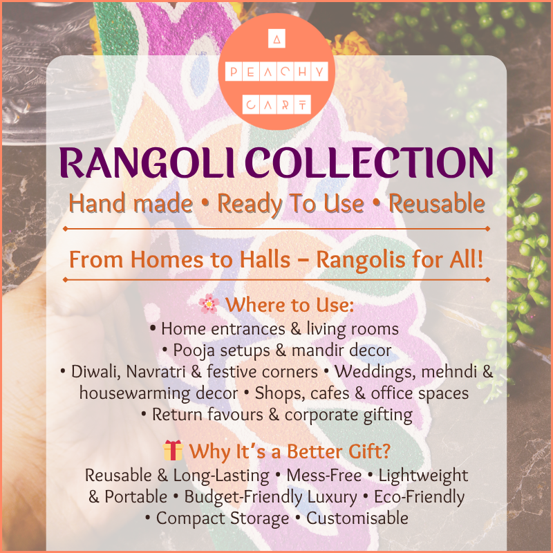 Ananta Rang Ready Rangoli (Set of 4 Triangles)