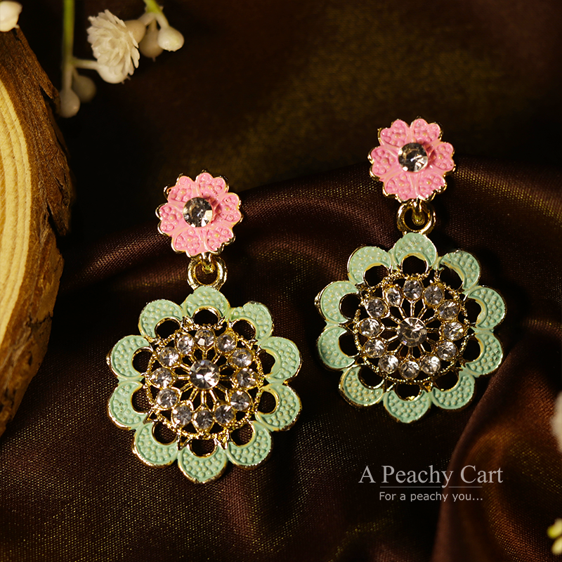 Mint Blossom Earrings