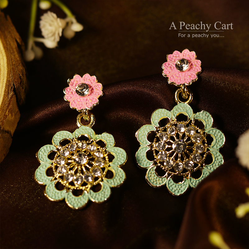 Mint Blossom Earrings