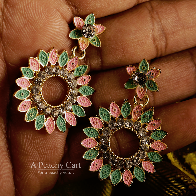 Mint Kiss Bloom Earrings