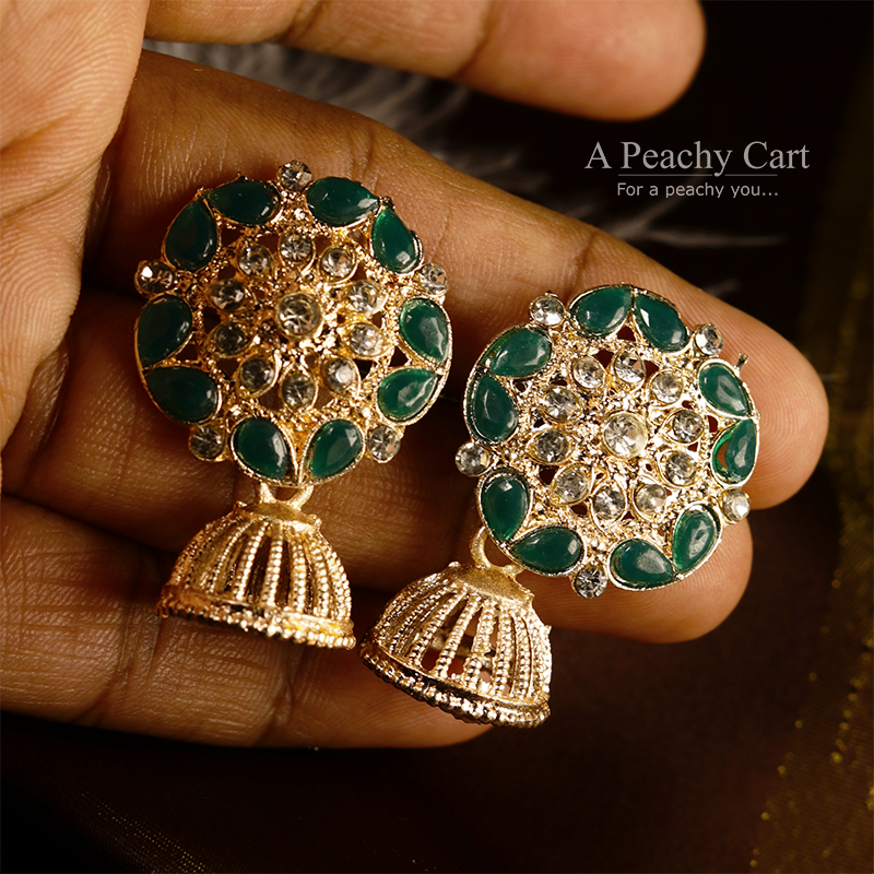 Mystic Green Earrings