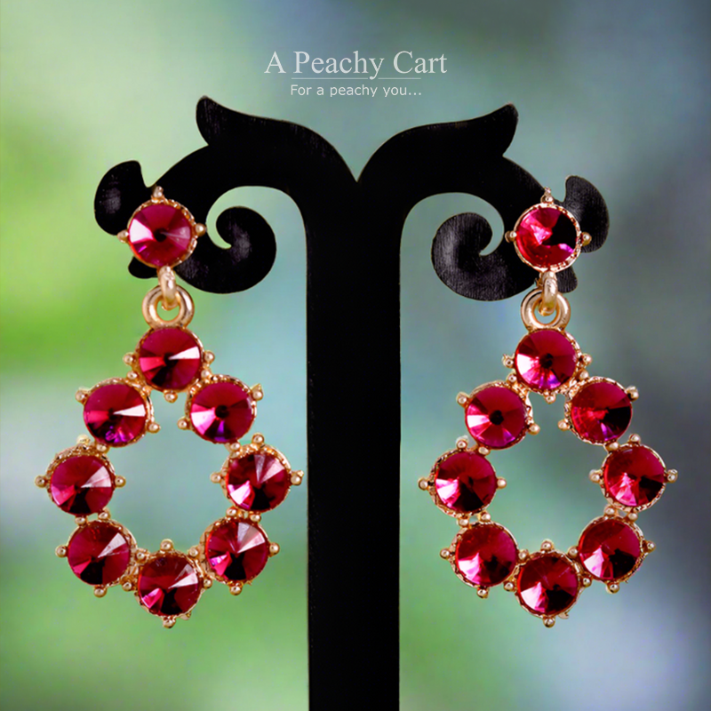 Pink Blush Droplets Earrings