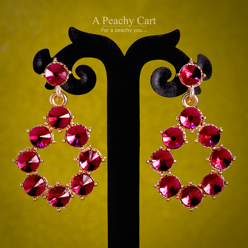 Pink Blush Droplets Earrings