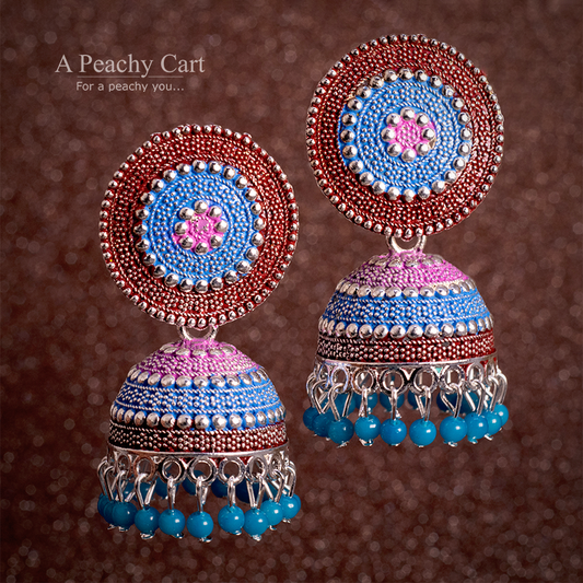 Rangoli Jhumka Earrings