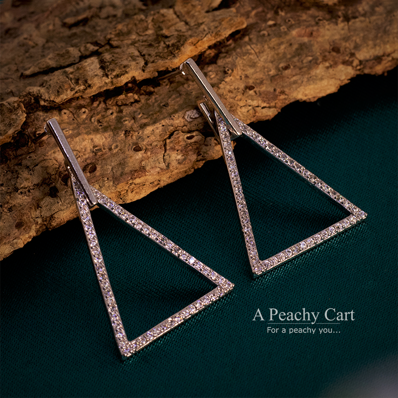 Triangle Sparkle Earrings